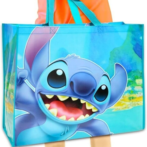Disney Handbags - Disney Stitch Tote Bag 19.5" Reusable Tote Bag NWT